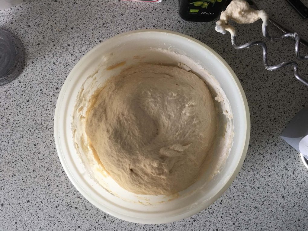 Stir the dough