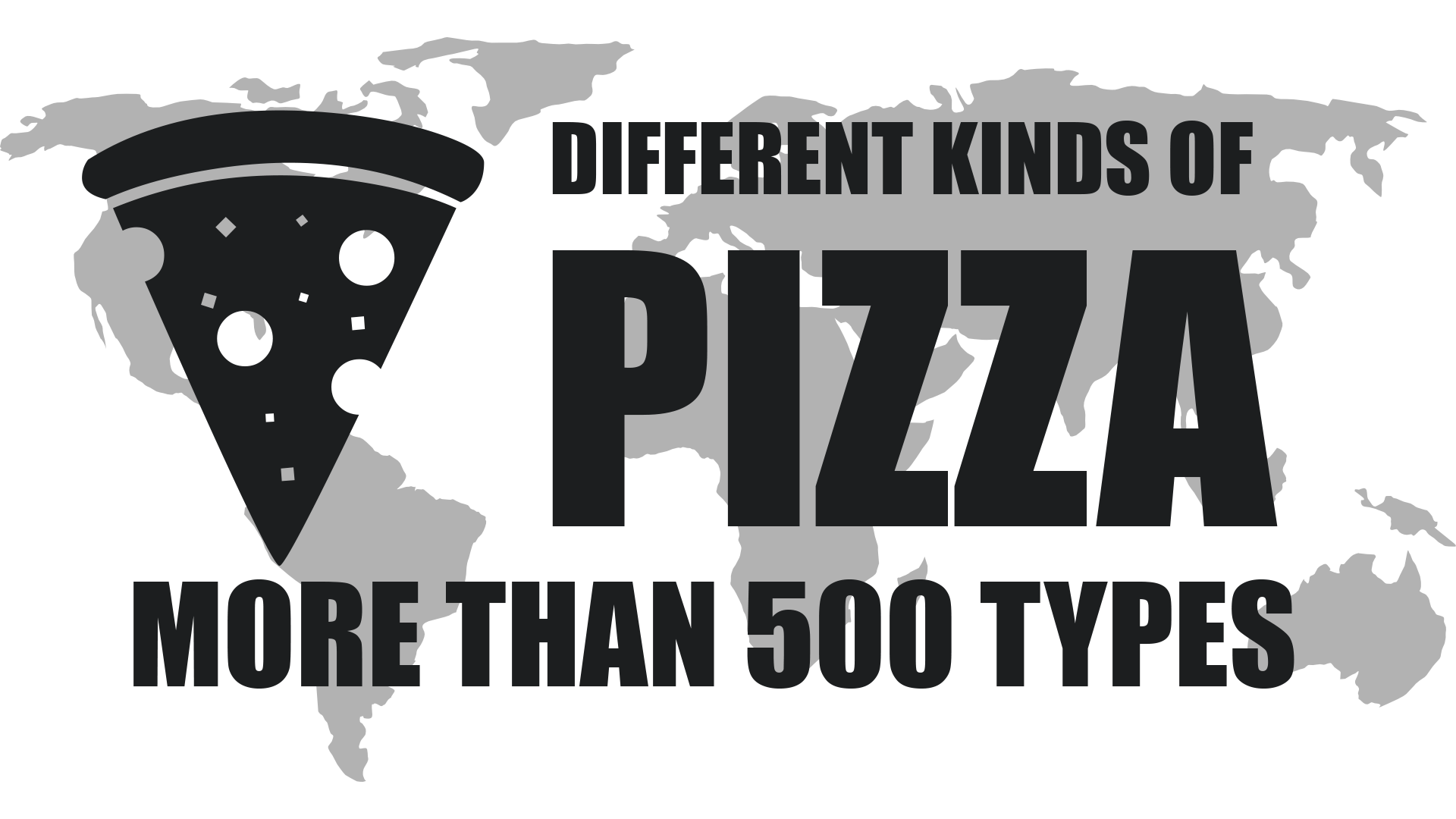 Different types of Pizza and toppings World's largest List