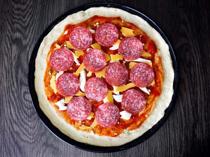 Homemade Pan Pizza Salami Pizza Hut Style Recipe